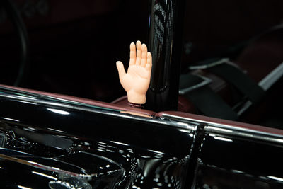 Close-up of artificial hand