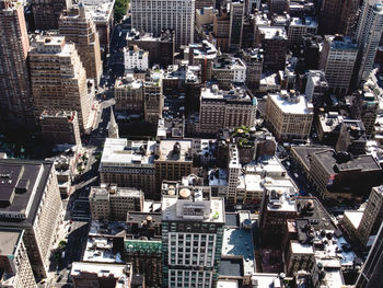 High angle view of cityscape