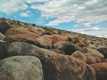 Rocks against sky