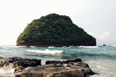 Scenic view of sea against sky