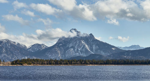 A view to the snowcapped mountain