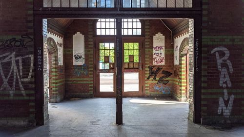 Graffiti on old building