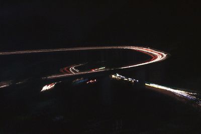 Fireworks against sky at night