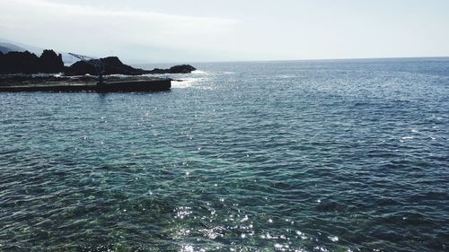 Scenic view of sea against sky