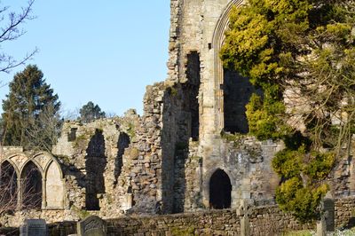 Old ruins against clear sky