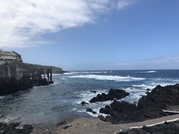 Scenic view of sea against sky