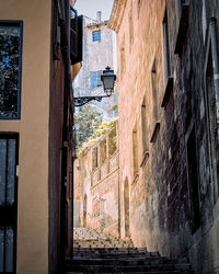 Low angle view of buildings in city
