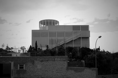 Low angle view of building against sky