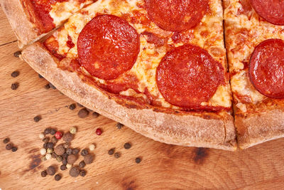Close-up of pizza