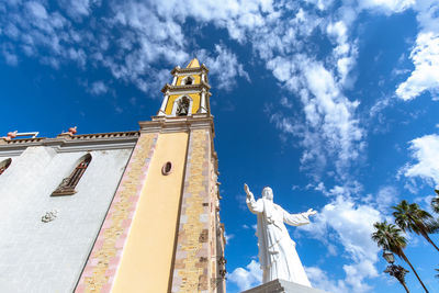 Low angle view of building against sky