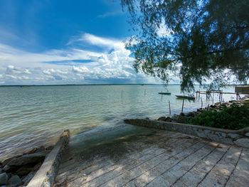 Scenic view of sea against sky