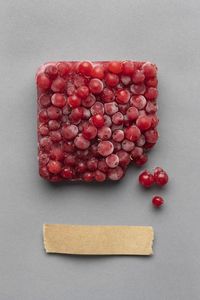 High angle view of food on table