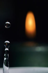 Close-up of glass of water