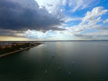 Scenic view of sea against sky