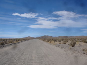 Country road along landscape