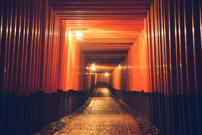 Empty corridor of building