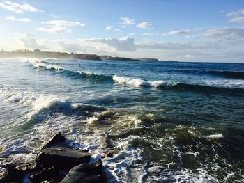 Scenic view of sea against sky