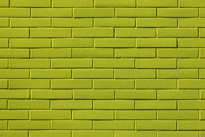 Full frame shot of yellow wall