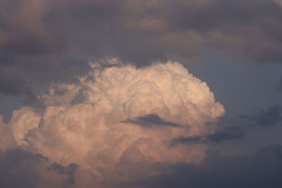 Low angle view of rain clouds in sky