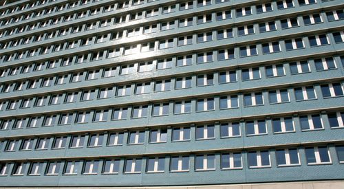 Low angle view of building in city