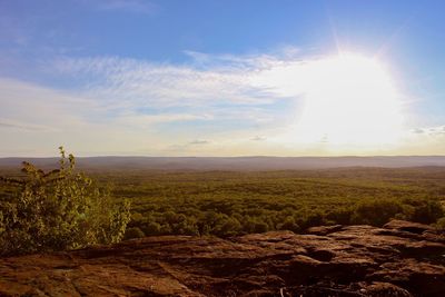 Scenic view of landscape against sky