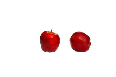 Close-up of apple against white background