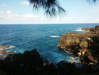 Scenic view of calm sea against sky