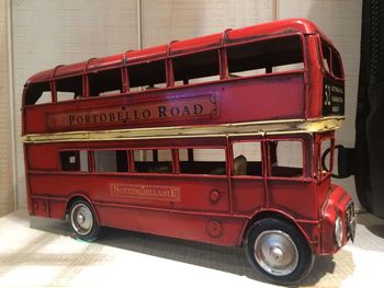 Close-up of red car
