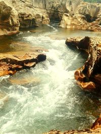 Rocks in water