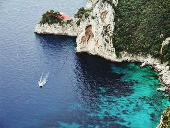 Rocks in sea