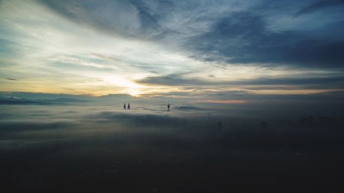 Scenic view of sky during sunset