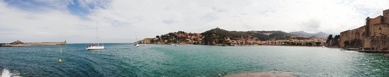 Panoramic view of sea against sky