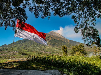 Low angle view of mountain against sky