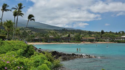 Scenic view of sea against sky