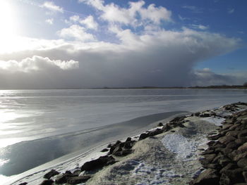 Scenic view of sea against sky