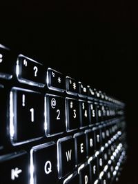 Close-up of computer keyboard