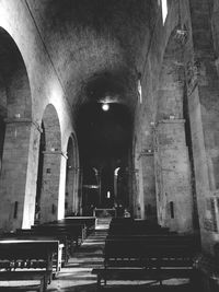 Interior of abandoned temple