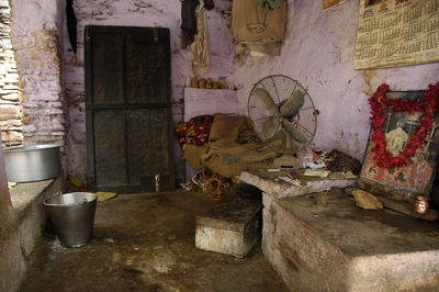 Interior of old house
