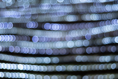 Defocused image of illuminated lights