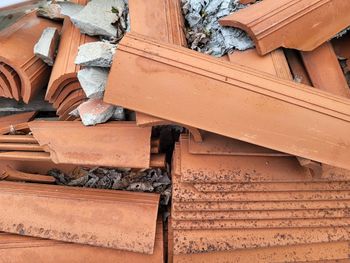 Close-up of roof tiles