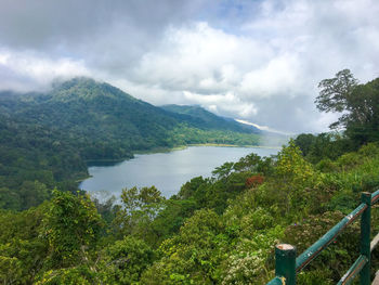 Bali nature, mountains and lake