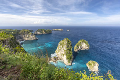 Scenic view of sea against sky