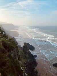 Scenic view of sea against sky