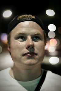Close-up portrait of young man