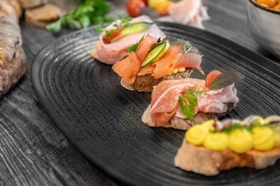 Close-up of fresh vegetables on table