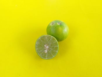 Close-up of apple against white background