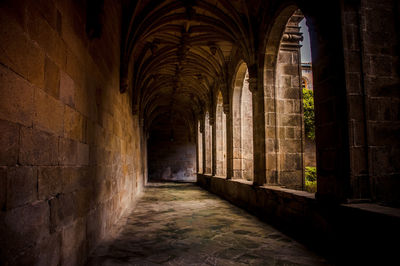 Corridor of old building