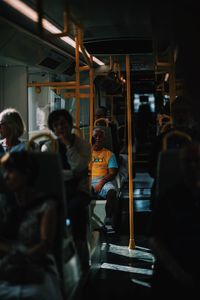 People in train