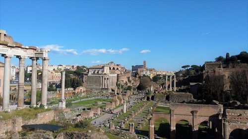 View of roman forum against sky