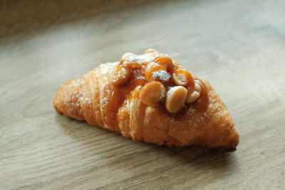 Close-up of dessert on table